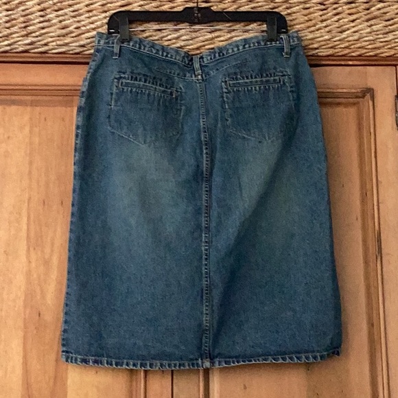 🦋NWOT Faded Glory Just So Fun Size 14 Denim Skirt Wardrobe Closet Must Have 🦋 - Picture 5 of 10